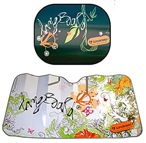 Longboard 995001 1 1 Sonnenschirm vorne Größe M 110 x 60 cm + 2 Seitenvorhänge 44 x 36 cm