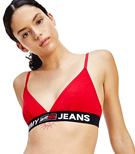 Tommy Hilfiger Triangle Bralette Unlined Andere Bhs, Damen, Rot (Primary Red), L