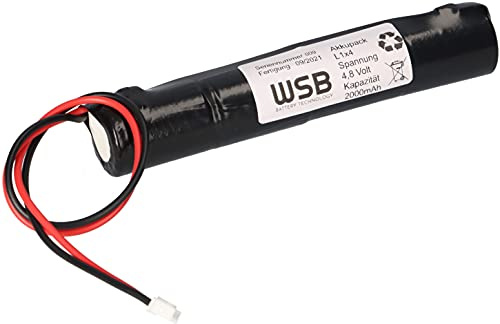 Notleuchten Akku 4,8V 2000mAh Kompatibel IL570004 14A5-002 - 4-8 Volt Akkupack - Langlebig - Wartungsfrei - Zuverlässig - Ersatzakku