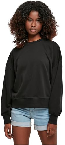 Urban Classics Dam, oversized Rainbow Crewneck tröja, svart, M