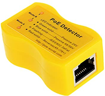 ZHANGQING PoE Detector Ethernet Cable Detect Test Tool for Method & Approximate Voltage of PoE Switch, PoE Detector Tool Apply for Passive Injector 802.3af/802.3at/802.3bt 568A 568B