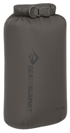 Sea to Summit - Lightweight Dry Bag S 5L - wasserdichte Aufbewahrung - Rollverschluss - Recycling-Gewebe - Befestigung & D-Ring - Wandern & Paddelsport - 16.8 x 14 x 32cm - Beluga Grey - 50g