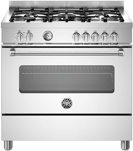 Bertazzoni Master Series MAS95C1EXC 90cm Dual Fuel Range Cooker - Stainless Steel - A Rated