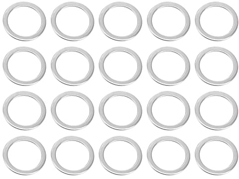 QUARKZMAN Flachscheiben Edelstahl 14mm x 20mm x 0.8mm 20 Stk | Unterlegscheiben Sortimentssatz Für Schraubenbolzen