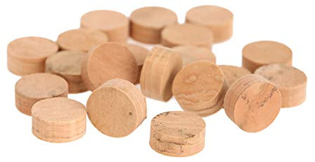 RiToEasysports 20 Stück Trompeten-Kork-Pads, 9,5mm für Trompete, Posaune & Co. - Klassisch, B♭, Kork