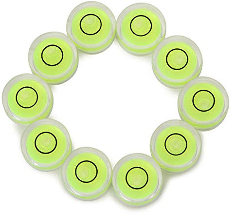 10pcs Circular Bubble Spirit Level Set For Professional Measuring Normal Use