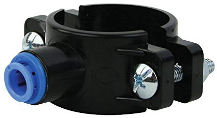 APEC Water Drain Saddle Valve, 3/8 Inch, for Under-Sink Reverse Osmosis