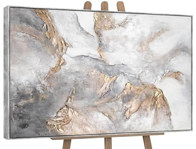 YS-Art XXL Abstrakt Acrylbild Gelassenheit handgemalte Barock Stil