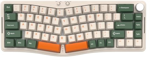 ATTACK SHARK AKS068PRO Alice Kabellos Mechanische Gaming Tastatur, Apex Pro Mini RGB Gasket Keyboard, VIA-Programmierbar, 2,4G/BT5.1/USB-C, Drehknopf, Hot Swappable Linearer Schalter, PC/MAC/QWERTY