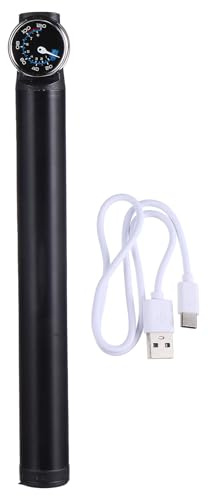 ULTECHNOVO Tragbare elektrische Luftpumpe mit integriertem Manometer Luftkompressor für Bälle mit hoher Leistung kleine Größe für einfache Verwendung und Halterung für Fahrräder