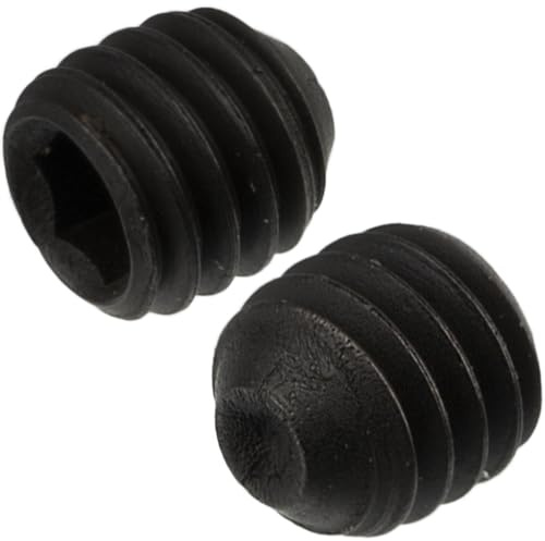 AERZETIX - C76054 - Set di 10 Vite di bloccaggio serraggio senza testa M3X3 mm - con estremità concava ciotola 6 lati cavi - in acciaio - colore nero