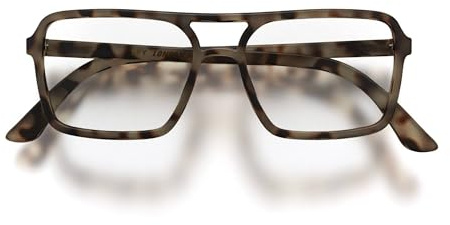 LONDON MOLE® Spy Gafas de lectura | Lectores de estilo piloto con forma cuadrada y chula | Unisex femenino masculino | Bisagras de muelle