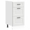 vidaXL Mueble bajo de Cocina Porto Madera contrachapada Blanca, Mueble bajo de Fregadero, Mueble bajo de Cocina con cajón, Mueble bajo de Fregadero