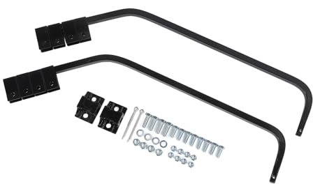 KIMISS Kit Staffa per Gancio per Paraspruzzi 29 PolliciAcciaio al Carbonio, Design Ad Angolo di 45° per Semirimorchi, Rimorchi e
