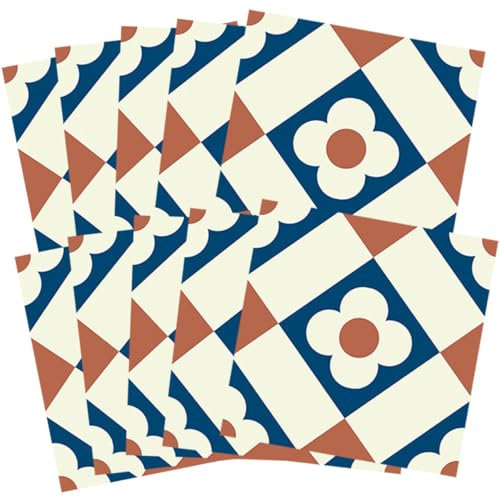 UKCOCO 10blätter Selbstklebende Fliesenaufkleber Mit Geometrischem Muster Rutschfest Für Badezimmer Küche Und -dekoration