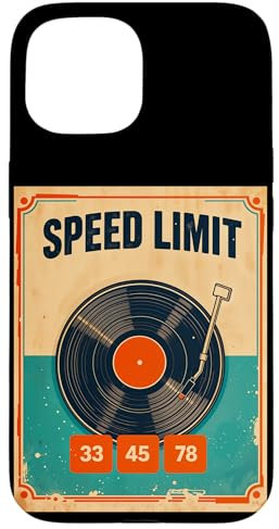 Tourne-disque vinyle rétro pour DJ 33 45 78 tr/min Coque pour iPhone 15