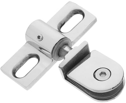 DOITOOL Shower Door Pivot Hinges Heavy Duty Double Direction Clamp Hardware Kit with Screws Covers Wrenches for Glass Shower Doors