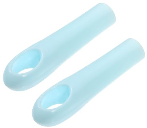 HOUDERCO 2pcs Plastic Broom Handles Grip Replacement for Sweeping