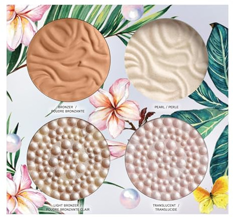 Physicians Formula All Star Quad Palette, Sminkpalett med Bronzer, Highlighter och Ansiktspuder, Berikad med Återfuktande Smör från Amazonas, Lätt att Blanda och med Mjuk Textur, Resevänlig