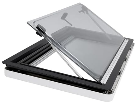 Ventilatore Tetto Camper, Finestra di ventilazione for roulotte da 450 * 500 mm, finestra laterale for camper, finestra esterna a spinta, finestra for rimorchio, furgone