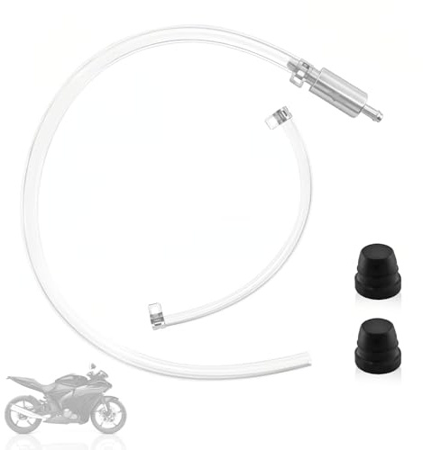 Bremse Entlüften Schlauch, Bremsschlauch Entlüftungsschlauch mit Einwegventil, Kupplung Blutschlauch Werkzeug Kit EBrake Bleeder Hose für Brems für Motorrad und PKW, Bremsflüssigkeitswechselgerät