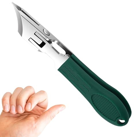 Lutande snitt - 10,8 x 2,2 x 1,8 cm Cesoie för nagelklippning | Anti-tråd i rostfritt stål med exakta snitt för händer och fötter för