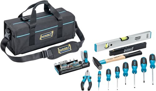 HAZET Universal Werkzeugtasche, klein 191T-5/51, 51-teilig, Länge 450 mm | Länge 450 mm, Breite 180 mm, Höhe 200 mm, 4014 g, 51-teilig, Antrieb 100070 Schrank , Koffer,, Maße: 450 mm x 180 mm x 200 mm