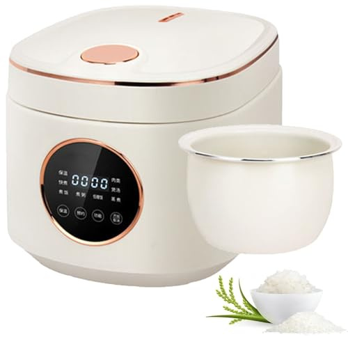 Rice Cooker, 5L Low Carb Steamer with Multifunctional Operation Panel 8 Rice Cooking Functions, 5L Non Stick Ceramic Glaze, for White, Brown Rice, Porridge and Soup