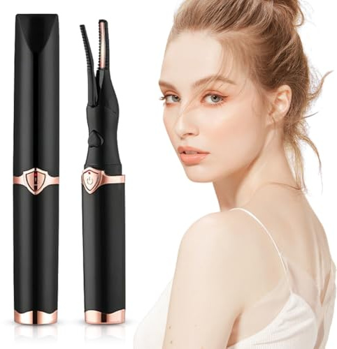 Beheizbare Wimpernzange Elektrisch – Wimpern Curler mit 3 Temperaturstufen, USB-Ladung & Automatik-Abschaltung – Professionelle Wimpernzange für Langzeit-Locken