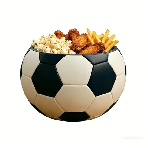 Football Popcorn Bowl, Snack Bowls, Cereal, Candy and Snacks-Great for Football Parties, Birthday, Sports Game, Party Decoration, Dining Room Decoration (1PC)