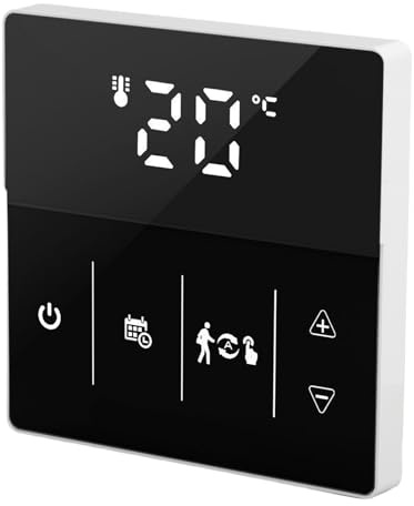 Stylebest WIFI Termostat Smart Touch Screen Fjärrkontroll för Hem och Hotell 90 Till 240V ABS Material (Svart)