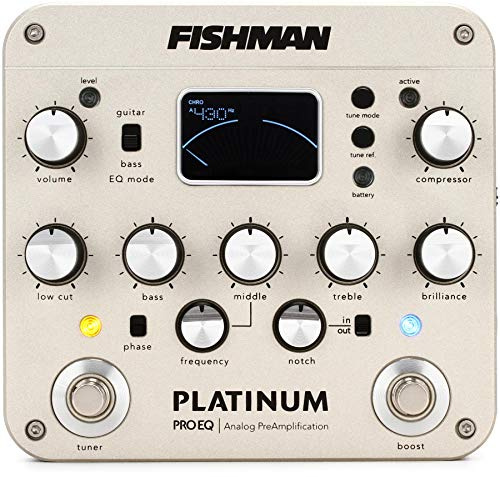 Fishman Platinum Pro EQ/DI Analog Preamp Pedal, PRO-PLT-201