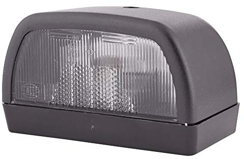 HELLA 2KA 998 523-017 Kennzeichenleuchte - Kennzeichenbeleuchtung - Anhänger - Halogen - 12V - geschraubt/Anbau - ADR/GGVS - Lichtscheibenfarbe: glasklar - links/rechts - Menge: 92