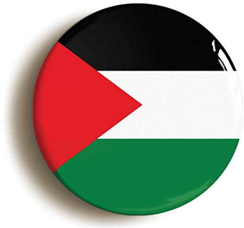 PALESTINE PALESTINIAN NATIONAL FLAG BUTTON BADGE (1inch / 25mm diameter)