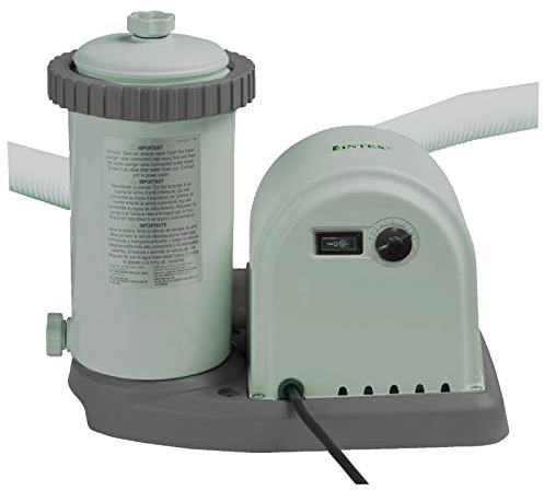 Intex 28636BS 1500 GPH 220-240 V Cartridge Filter Pump - Grey