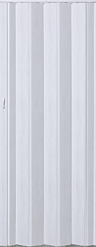 Falttür Schiebetür Tür weiß gewischt farben Höhe 202 cm Einbaubreite bis 96 cm Doppelwandprofil Neu TOP-Qualität pi-281
