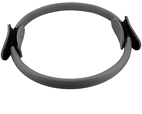 VBESTLIFE Yoga Ring Pilates Kreis Widerstandskreis für Oberschenkel und Beine Fitness Training Support Tool Wadenmassage Heimtraining(Schwarz)