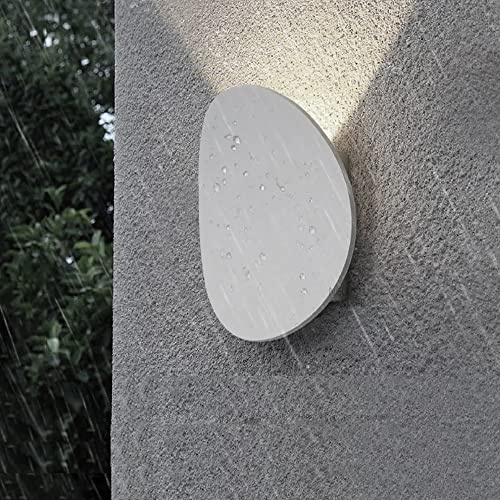Partenopeautensili® Applique a led lampada per interno moderna doppio rombo luce da parete a muro lampada 12W illuminazione by universo (Disco Curvo, Bianco Naturale 4000K)