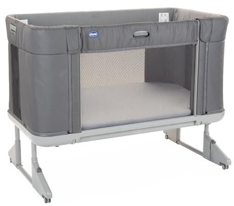 Chicco Next2Me Forever, Culla Neonato Fianco Letto 3in1, Culla che Diventa Lettino Montessori, Fino a 4 Anni (22 Kg), Altezza Regolabile, Buona Circolazione dell'Aria, 4 Ruote, Materasso incluso