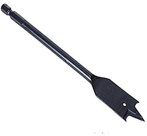 Boxonly Broca de madera plana de 30 mm de acero al carbono para madera blanda, madera contrachapada dura, aglomerados