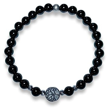 Majas Perlen Hochwertiges Edelsteinarmband mit Hämatit und Lebensbaum, Spiritueller Schmuck für Damen und Herren, Handmade Begleiter für Kraft und Erdung, personalisierbar