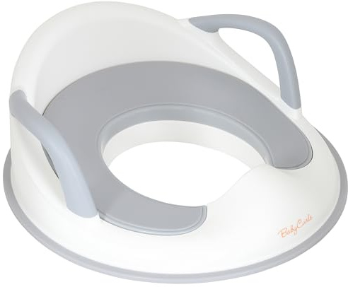 Babycurls Toddler Toilet Training Seat with Handles - Secure Fit, Anti-Slip Surface and Lightweight Portable Design for Stress-Free Kids Potty Training