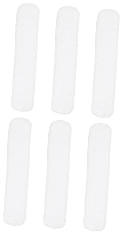 ibasenice 6stücke Pack Neugeborenen-Bauchband aus Baumwolle mit Glöckchen Unisex für Kleinkinder Weiß
