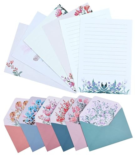 36 Pcs Letter Writing Set, Writing Paper and Envelopes, Pretty Envelopes Party Invitations Writing Paper and Envelopes Sets Ideal for Office Home School Invitation Gifts