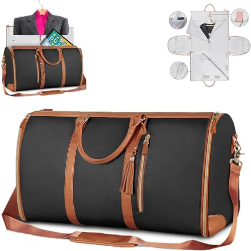 Eevhrqw Travluxe Faltbare Reisetasche,Faltbare Reisetasche Handgepäck,Foldable Travel Bag,Reisetasche Damen,u Bag Reisetasche, Faltbare Mit Schuhfach Wasserdichter Kleidersack