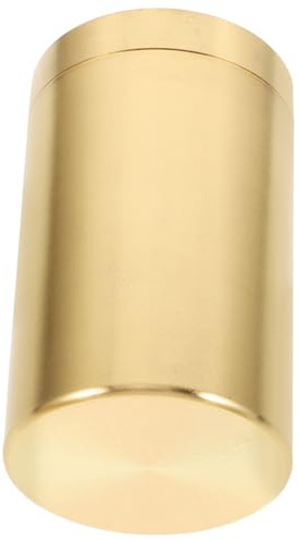 Hoement Luftdichte Tee Dose Aufbewahrung aus Messing Goldfarben für Losen Tee und Getrocknete Früchte Robuste Küchen Aufbewahrungsbox für Zuhause Zufälliger Stil