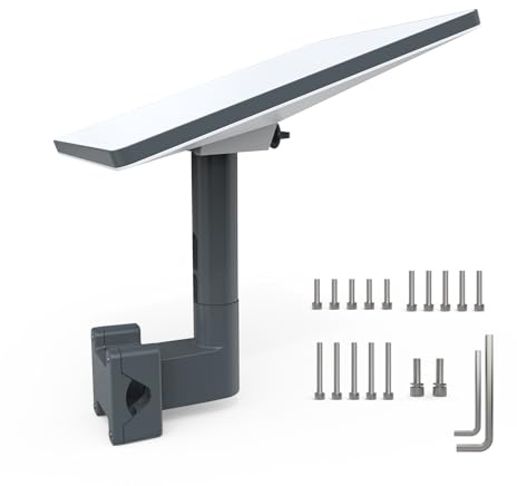 HOLACA Starlink Mini-Halterung, Starlink Mini-Wohnmobil-Leiterhalterung, Aluminiumlegierung, Starlink-Kit mit Installationsbereich 20 mm - 50 mm Rohradapter für Wohnmobil, Leiter, Stange, Rack, Dach