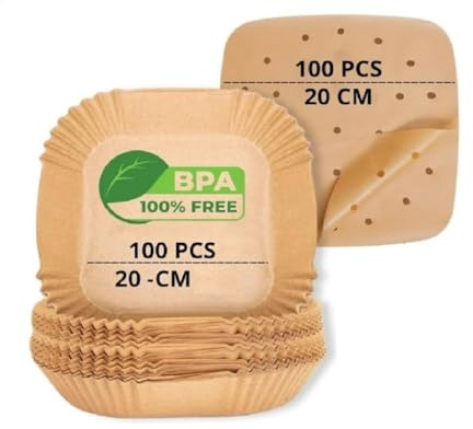 Moule air fryer : 100 pcs moule 20-24 cm + 100 pcs carré. : Moule air fryer ninja, papier cuisson air fryer, Air Fryer Philips, friteuse air papier, accessoires air fryer moulinex