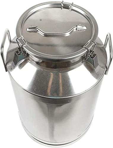 Generisch Milchkannen aus Edelstahl 304, Hochleistungs-Milchkanne, Weineimer, Milchkübel, Flasche, Ölfass, Teekanister, Silikondichtungsfässer, Flüssig-Feststoff-Lagertank, 20 l