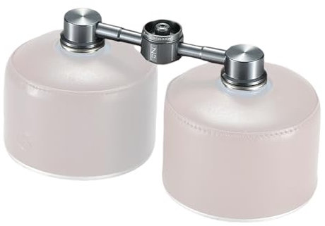 Campingmoon två Supply One gaspatroner adapter för EN417 Lindal-ventil-kapsel campinglykta